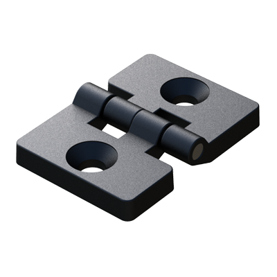 La extensa gama de <b>bisagras para fijar con tornillo avellanado</b> contempla espesores de 4mm hasta 10mm. Cuentan con aplicaciones en diversos sectores, como protección de maquinaria, unión de perfiles metálicos, carpintería, mobiliario, etc. y han sido diseñadas para aportar resistencia y funcionalidad a los mecanismos de apertura y cierre, sin perder de vista el aspecto
estético.<br>
<br>
* El <b>ángulo máximo de giro de estas bisagras es de 270º</b>, lo que permite ajustar al máximo las puertas o ventanas sin forzar en exceso su cierre. También hay disponibles modelos con ángulos de giro menores.
<br>
* Las <b>bisagras</b> se fabrican en PA630%GF (<b>Nylon 6 reforzado con un 30% de fibra de vidrio</b>) y el <b>pasador</b> es de <b>acero inoxidable</b>.
<br>
* Bajo pedido se pueden <b>suministrar personalizadas con su logotipo</b>.
<br>
* La resistencia máxima de trabajo (Peso Kgs.) es un <b>valor obtenido de un laboratorio externo homologado</b>.