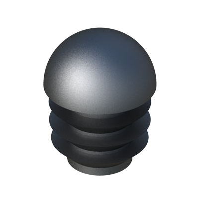 Nuestras conteras LGLR están destinadas a su uso con tubos redondos. Destacan por su diseño con <b>cabeza esférica</b> y acabado de alta calidad.<br>
<br>
Estas conteras, con un amplio rango de diámetro exterior de tubo que va de 16 mm a 76,2 mm, cuentan con aletas para una mejor sujeción una vez instaladas y están fabricadas en <b>LDPE</b> (Polietileno de baja densidad). Las referencias adecuadas para tubos con medidas propias de sistema imperial, de uso habitual en países anglosajones, son aquellas en las que la cota D se expresa en pulgadas (R).<br>
<br>
La mayoría de referencias de esta familia están disponibles en <b>negro, gris y blanco</b> como colores estándar, así como en RAL a elección bajo pedido (contacte con nuestro departamento comercial para consultar las condiciones de venta).