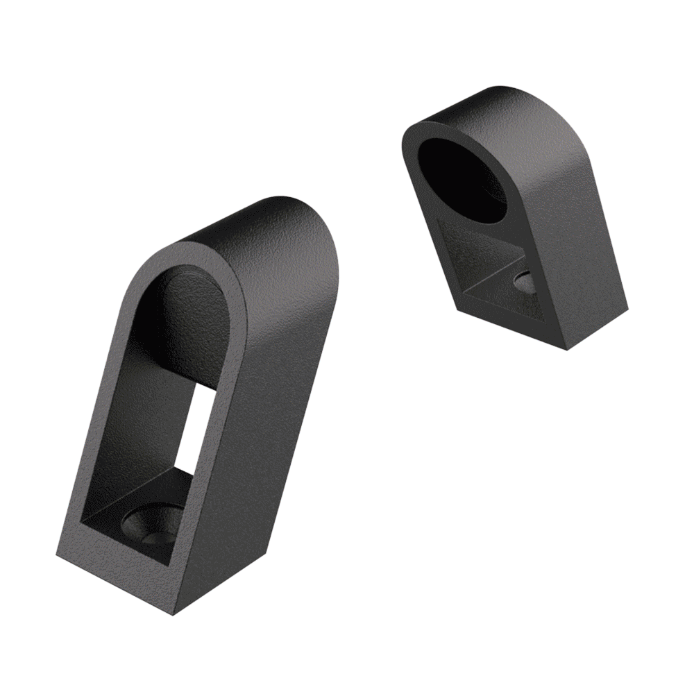 Conector base para fijar <b>1 tubo redondo</b> y construir una maneta (asa) de manera rápida y sencilla. 

Está fabricado en <b>Nylon</b> (PA6) de alta resistencia, que otorga gran vida útil al conector gracias a sus buenas propiedades frente el envejecimiento. <br>

El <b>refuerzo de fibra de vidrio</b> otorga una mayor rigidez y estabilidad dimensional y térmica. 

Está disponible en varios colores, así como la maneta completa - ver grupo LHGB. <br>

Póngase en contacto con nuestra oficina comercial si la media o cualquier otra especificación del producto no se encuentra dentro del programa estándar.