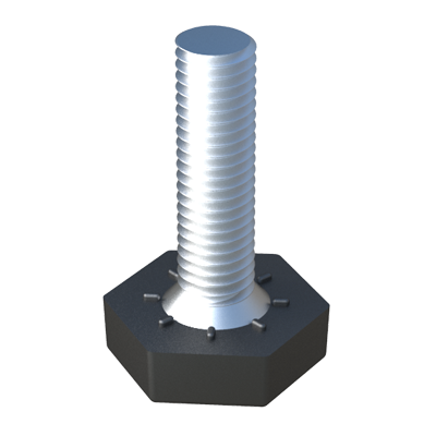 Nivelador LL con base hexagonal fabricado en <b>material LDPE</b> (polietileno de baja densidad), material con una <i>excelente resistencia térmica y química</i>.
<br><br>
* Posibilidad de fabricación especial (consúltenos en cada caso):
<br>
* <i><b>Colores RAL</b></i>.
<br>
* <i><b>Espárrago</b> de <b>acero inoxidable</b>.</i>
<br>
* <i><b>Medidas especiales</b>.</i>