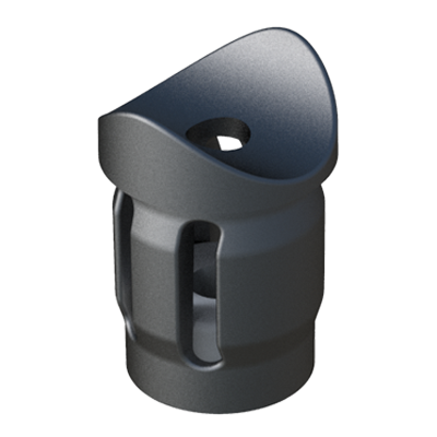 El conector <b>transversal</b> LTRKA sirve para conectar tubos redondos entre sí, obteniendo una conexión en T de <b>90⁰</b>.
Al apretar la rosca, el conector se presiona contra la pared interna de la tubería creando una fuerte conexión de tracción.
Debido al efecto expansor, no se recomienda el uso en tuberías con paredes delgadas de baja resistencia (por ejemplo; aluminio blando, plástico de baja resistencia, etc.).
También existen más posibilidades de conectar dos tubos transversalmente, utilizando el conector en línea LJREA conjuntamente con al adaptador SAB.
El <b>Nylon</b> (PA6) utilizado es de alta resistencia y se caracteriza por una vida útil muy larga y gran resistencia al envejecimiento.
Consulte a nuestra oficina comercial si la medida o cualquier otra especificación del producto no se encuentra dentro de nuestro programa estándar.
