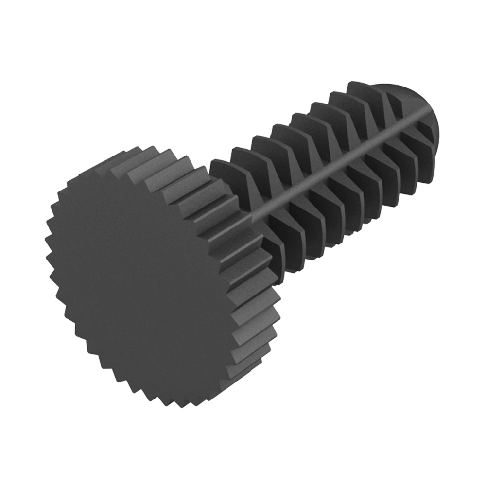 Su diseño aúna las ventajas de un clip y un tornillo. Se fija rápidamente a mano introduciéndolo en el agujero, y atornillándolo después si se requiere una sujeción más fuerte, con la posibilidad de desatornillarlo de nuevo.