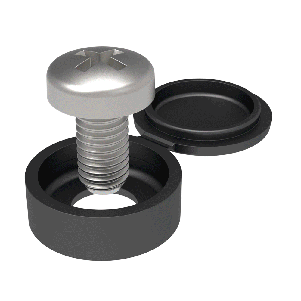 Nuestros <b>capuchones Uniscrew</b> protegen las cabezas de los tornillos de los golpes y de la suciedad y al mismo tiempo embellece las cabezas gracias a su buen acabado. Acepta gran variedad de tamaños de tornillos, lo que reduce los stocks así como los tiempos de montaje gracias a su arandela integrada.
El material de fabricación es un PP copolímero (polipropileno) con un módulo de impacto muy elevado que lo hace altamente <b>resistente a impactos incluso a temperaturas de -20ºC</b>. Cuenta además con un <b>aditivo UVA para evitar la degradación a consecuencia de los rayos solares y la intemperie.</b> <br><br><a href='/news/BIOADD-esp.pdf'  target='_blank'>Consulte aquí más información sobre la posibilidad de fabricación con aditivo <b>biodegradable</b>. </a>