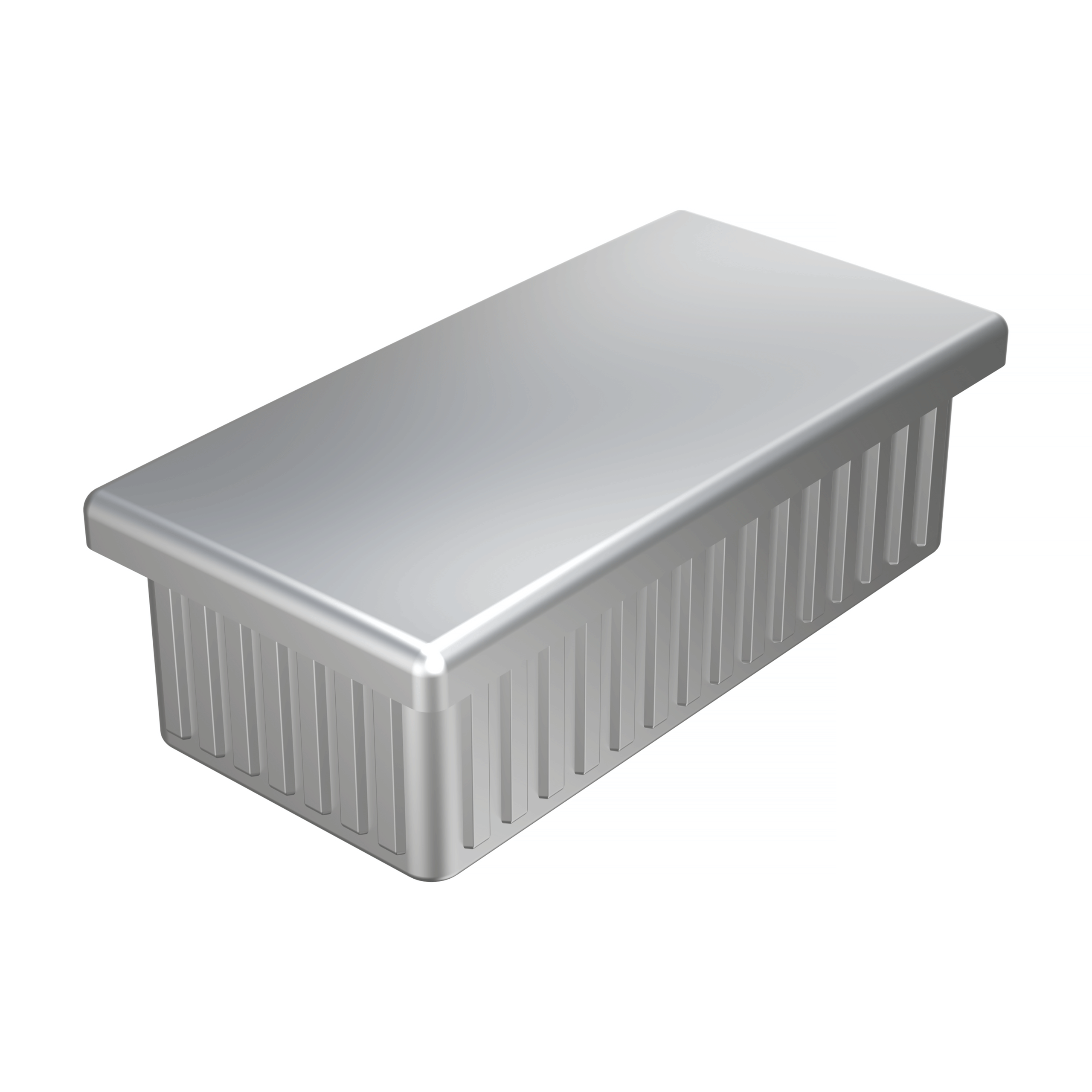 Nuestras conteras rectangulares cromadas proporcionan un acabado muy bueno. Están disponibles para tubos cuadrados: MTGLA, y para tubos redondos: MTGLC.