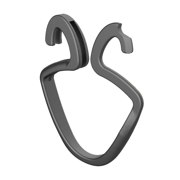 Nuestro <b>SmartHook™</b> es un mosquetón con doble cavidad, de uso funcional y sencillo. Presenta un diseño atractivo y estilizado con un sistema de apertura-cierre tipo revólver que permite acceder de manera ágil a uno de los alojamientos mientras el otro permanece bloqueado. El SmartHook™ es polivalente y resulta particularmente útil en su función de llavero.<br>
<br>
Esta pieza está fabricada en POM con <b><a href='/news/BIOADD-esp.pdf' target='_blank'>aditivo biodegradable</a></b>, material que mantiene todas sus propiedades durante su vida útil y que, en caso de acabar en ambiente exterior, se degrada en un plazo mucho más rápido que el plástico convencional hasta convertirse en biomasa.<br>
<br>
SmartHook™ ha sido premiado como <b><i>ganador</b></i> de un <b><a href=https://ifdesign.com/en/winner-ranking/project/smarthook/314193>iF DESIGN AWARD</a></b> en la edición 2021.
