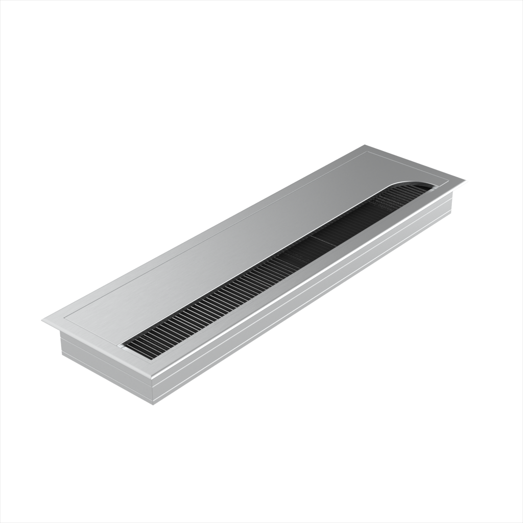 Nuestro robusto organizador metálico de excelente acabado para sobremesa tiene una forma cuadrada y se puede montar en un agujero rectangular o cuadrado, según referencia. El paso de cables está fabricado en tejido sintético muy fino.