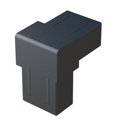 Nuestro conector en L ha sido diseñado para unir <b>2 tubos rectangulares</b> a 90⁰ y se suministra sin alma de acero (S) - conector de una sola pieza.

Está fabricado en <b>Nylon</b> (PA6) de alta resistencia y se emplea para construir estructuras sometidas a <b>cargas estáticas bajas - medias</b> (con una correcta construcción y distribución de pesos). <br>

Consulte a nuestra oficina comercial si la medida o cualquier otra especificación del producto no se encuentra dentro de nuestro programa estándar.