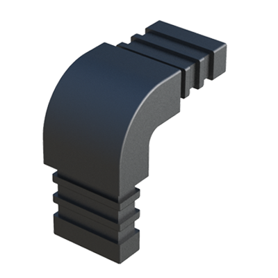 Nuestro conector en L - de <b>Nylon</b> (PA6) de alta resistencia - permite unir perpendicularmente <b>2 tubos rectangulares</b>.
Se suministra sin alma de acero - conector de una sola pieza.
Tiene un diseño ligeramente redondeado para ofrecer un mejor acabado.
Se utiliza para construir estructuras sometidas a <b>cargas estáticas bajas - medias</b> (con una correcta construcción y distribución de pesos). <br>
Consulte a nuestra oficina comercial si la medida o cualquier otra especificación del producto no se encuentra dentro de nuestro programa estándar.