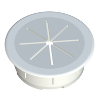 Nuestro organizador de cables SCXO es apto para diámetro de taladro de 60mm / 80mm y adecuado para mesas, paneles de madera, cajoneras, mamparas, etc... El pasacables se compone de 2 piezas que se ensablan posteriormente a la inyección. El aro es de ABS y el pasacables interior de TPE, ofreciendo resistencia para su montaje y flexibiidad en su interior (tacto gomoso).